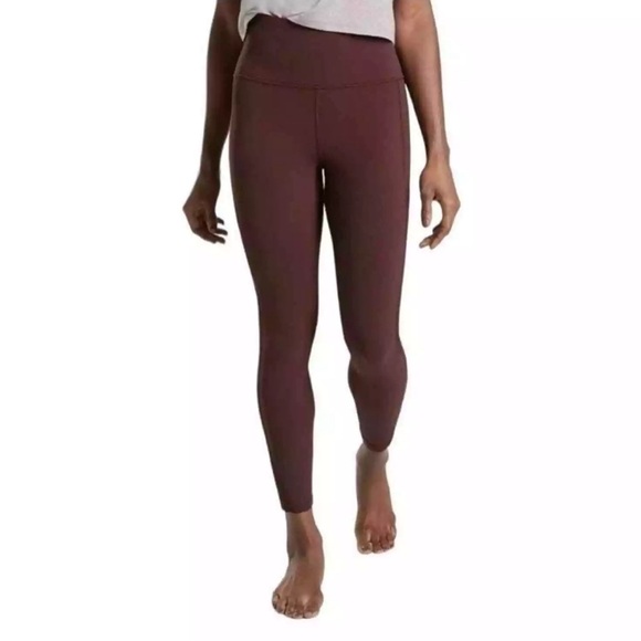 Athleta Shakti Mesh 7/8 Tight in Spiced Cabernet 1x EUC - Picture 2 of 11